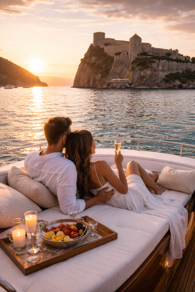 Exclusive Honeymoon Ischia: esperienze romantiche tra barca privata, foto a bordo e ristoranti